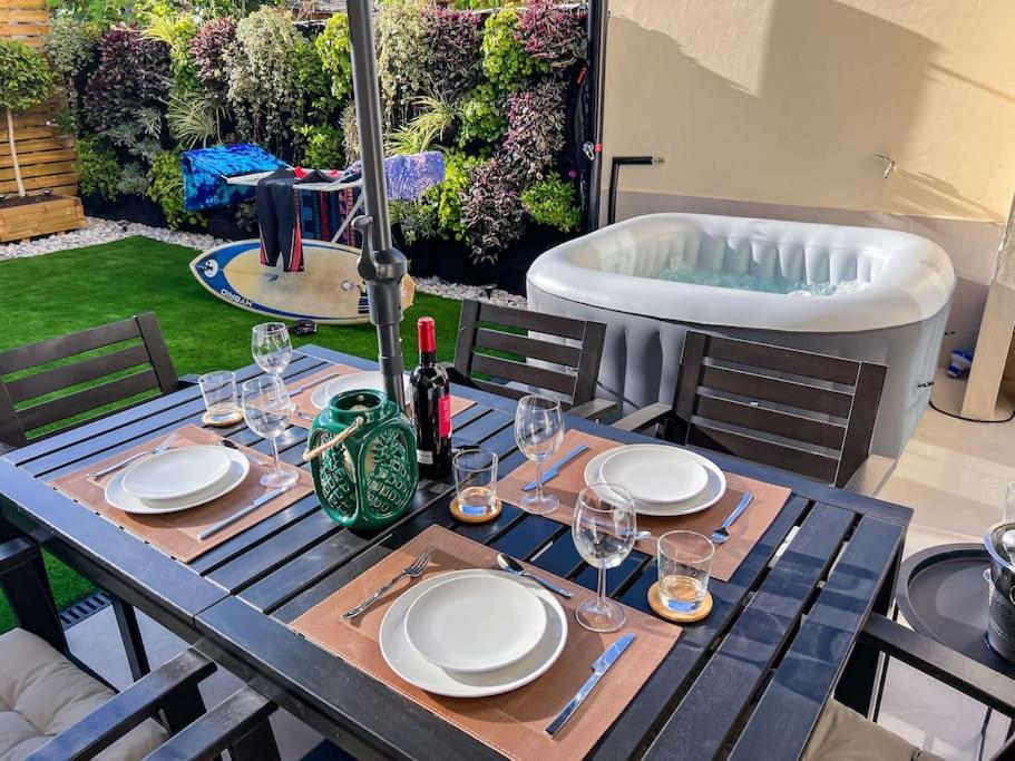 Relaxing Garden Los Cristianos Con Jacuzzi Y Barbacoa Arona  Exterior foto